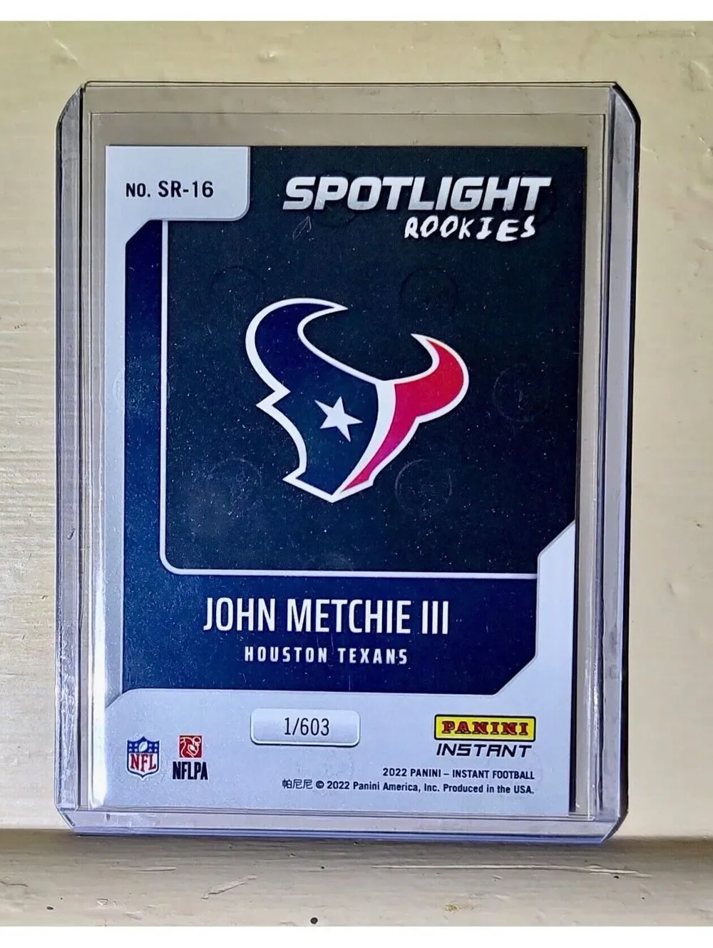 John Metchie III 2022 NFL Panini #16 Spotlight Rookie Football Card 1/603
